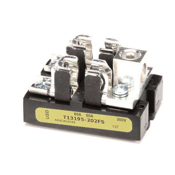 Hatco Fuse Block 60A 300 Volt 2P 2/0 Lug 02.41.001.00 - main